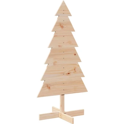 Afbeelding van Kerstdecoratie Kerstboom 120 Cm Massief Grenenhout