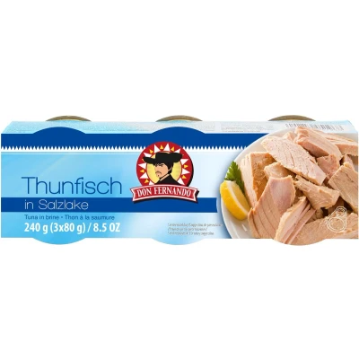 Afbeelding van Tonijn in pekel 240g (3x80g)