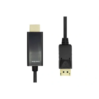 Image de ProXtend Câble adaptateur DisplayPort mâle verrouillé pour HDMI 3 m double blindage noir support 4K30Hz (3840 x 2160)