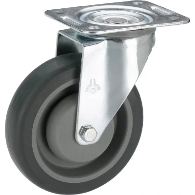 Afbeelding van dörner + helmer 715565F Zwenkwiel Wieldiameter: 100 mm Draagvermogen (max.): 150 kg 1 stuk(s)