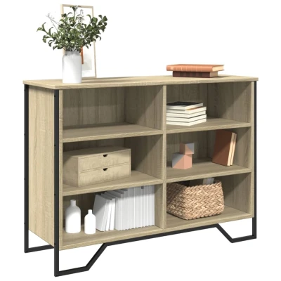 Afbeelding van Dressoir 101x35,5x74,5 cm bewerkt hout sonoma eikenkleurig