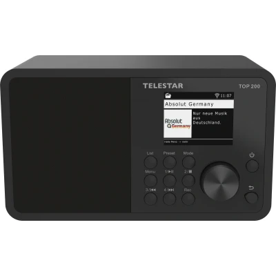 Afbeelding van Telestar TOP 200 Schwarz Transistorradio met internetradio Internet, DAB+, VHF (FM) Zwart
