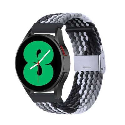 Afbeelding van Garmin Forerunner 255 Braided nylon bandje Grijs / zwart