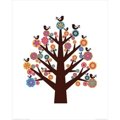 Afbeelding van Kunstdruk Valentina Ramos Tree of Flowers 40x50cm
