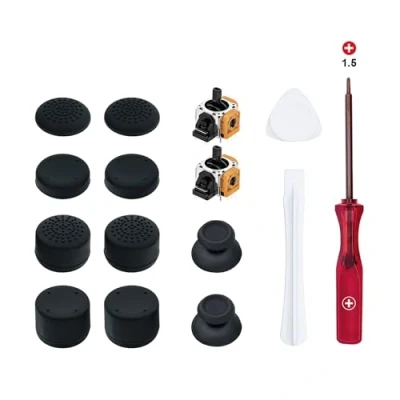 Image de Wigearss 15 en 1 Kit de Réparation Joystick Analogique Remplacement pour PS5 Manette