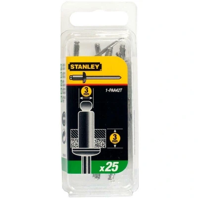 Afbeelding van Stanley blindklinknagel 3X3mm type 1 PAA42T (Per 25 stuks)