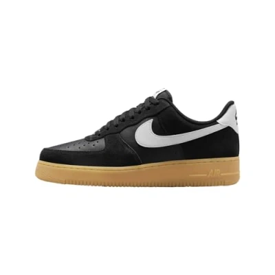 Afbeelding van Nike Sportswear AIR Force 1 07 LV8 Sneakers laag, Heren, Maat: 40, Black/summit white Leer en imitatieleer