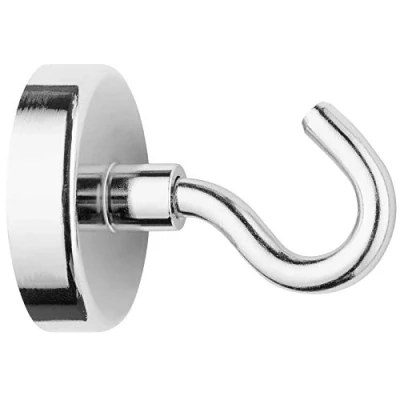 Afbeelding van Magneet Westcott met haak 48mm zilver. Trekkracht / 60kg