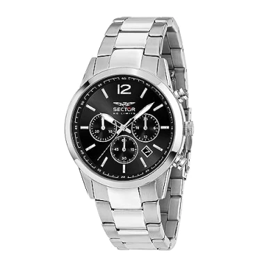 Afbeelding van Sector No Limits Herenhorloge, chronograaf, analoog, 660 collectie, R3273617002, grijs, 41,00 mm, armband, grijs., Armband