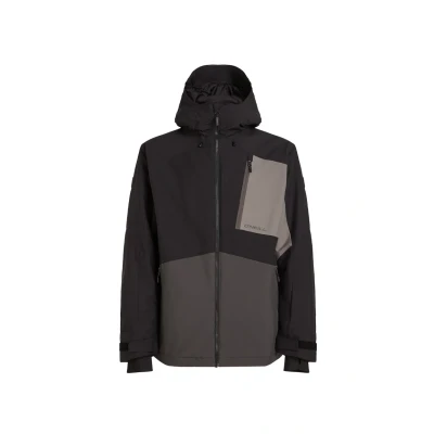 Afbeelding van O&#039;Neill Hammer block Snowboardjas, Heren, Maat: Small, Black out colour