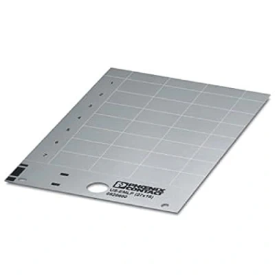 Afbeelding van Phoenix Contact 0828896 US EMLP (27X18) SR Apparaatmarkering Montagemethode: Plakken Markeringsvlak: 27 x 17.60 mm Zilver Aantal markeringen: 210 10 katernen
