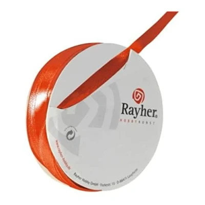 Afbeelding van Satijnlint 7 mm oranje 10 meter