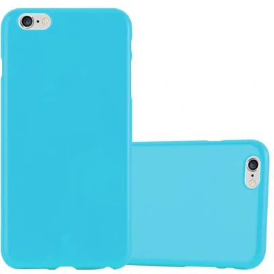 Afbeelding van Cadorabo Hoesje geschikt voor Apple iPhone 6 PLUS / 6S in JELLY LICHT BLAUW Beschermhoes gemaakt van flexibel TPU silicone Case Cover