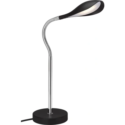 Afbeelding van Briloner Leuchten SWAN Bureaulamp. Tafellamp LED 45W Incl. snoerschakelaar Zwart Chroom