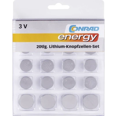 Afbeelding van Conrad energy Knoopcelset 20 stuk(s)