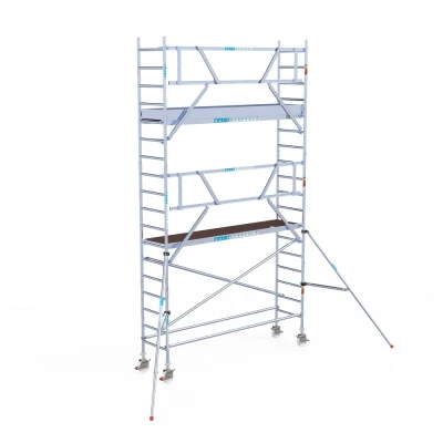 Afbeelding van Gevelvrije rolsteiger 0.75x3.05x6.20m werkhoogte &quot;lichtgewicht platformen&quot;