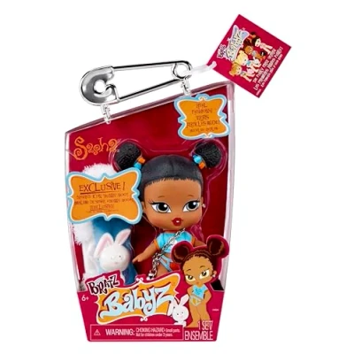 Afbeelding van Bratz Babyz pop om te verzamelen, Sasha, met echte outfits en huisdieren, speelgoed voor kinderen, ideaal vanaf 6 jaar