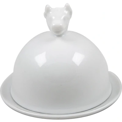 Afbeelding van Cookinglife Botervloot Cosy Porselein Wit ø 9.5 cm