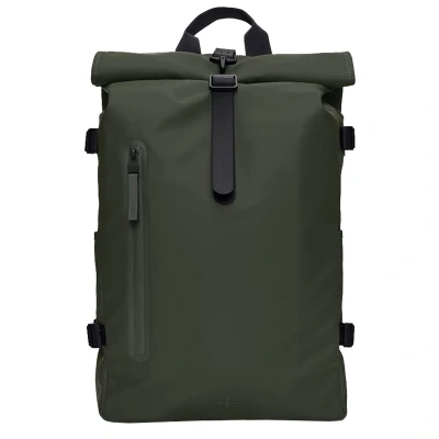 Afbeelding van Rains Rolltop Large Unisex Rugzak, Maat: One Size, Green