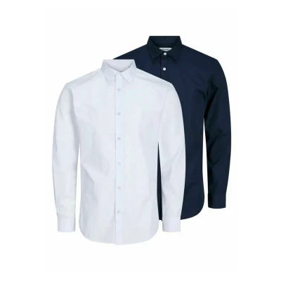Afbeelding van JACK&amp;JONES JJJOE SHIRT LS 2 PACK MP Heren Overhemden