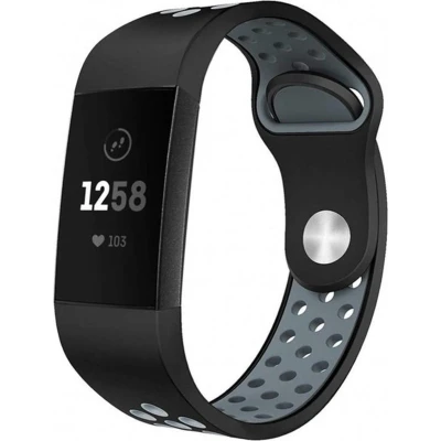 Afbeelding van iMoshion bandje Geschikt voor Fitbit Charge 4 / 3 Siliconen sport Zwart