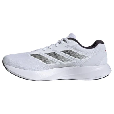 Afbeelding van adidas Duramo RC hardloopschoenen zonder voetbal, uniseks, Cloud Wit/Aurora Met/Solar Rood