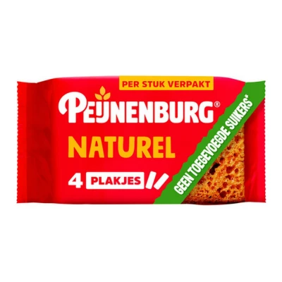 Afbeelding van Koek Peijnenburg naturel zonder toegevoegde suiker 4 pack