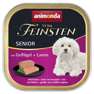 Afbeelding van animonda Vom Feinsten Senior 6 x 150 g Hondenvoer Gevogelte &amp; Lam