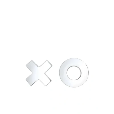 Afbeelding van Elli XOXO Wording Trend COOL Blogger Oorbellen silvercoloured, Dames, Maat: One Size, Silver coloured