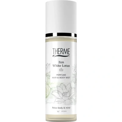 Afbeelding van 3x Therme Perfume Hair &amp; Body Mist Zen White Lotus 200 ml