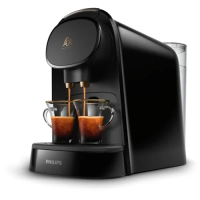 Image de Machine à Café Capsules L&#039;OR Barista Double Shot, Détection Capsules, 19 Bars, &amp; Nespresso, Plateau Récolte Gouttes Ajustable, Volumes de Personnalisables (LM8012/66)