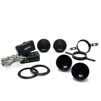 Afbeelding van Hertz MP 28.3 tweeters set 28 mm + Xover tweeter (1 paar) crossover inbouwdoos