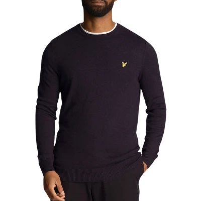 Afbeelding van Lyle &amp; Scott Navy Trui maat S Heren met Regular fit Pasvorm Katoen Suitable Herenkleding
