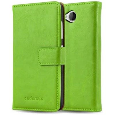 Afbeelding van Cadorabo Hoesje geschikt voor Nokia Lumia 650 in GRAS GROEN Beschermhoes met magnetische sluiting, standfunctie en kaartvakje Book Case Cover Etui