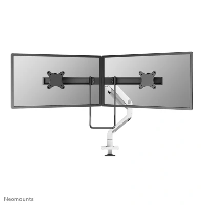 Afbeelding van Neomounts DS75S 950WH2 Monitor tafelbeugel 2 voudig 43,2 cm (17) 68,6 (27) Wit Kantelbaar, Roteerbaar, Zwenkbaar, In hoogte verstelbaar