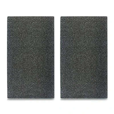Afbeelding van Zeller 26255 Grant snijplanken, veiligheidsglas, 52 x 30 0,8 cm, grijs, 2 stuks