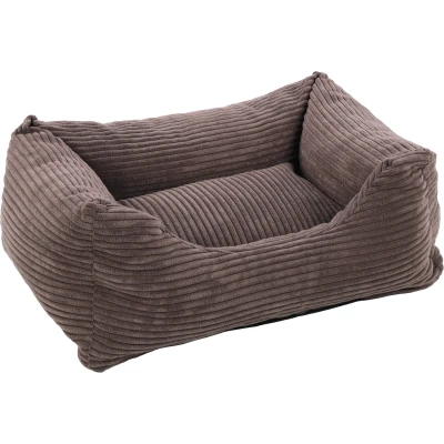 Afbeelding van Flamingo Velluto Mand Honden Rechthoekig+rits Bruin 65x50x20cm 1st 138761