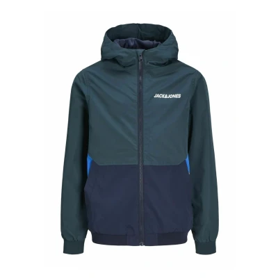 Afbeelding van Jack &amp; Jones Junior Jjerush Blocking NOOS JNR Jas voor kinderen, Maat: 140, Dunkelgrün