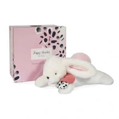 Afbeelding van Doudou et Compagnie Happy Blush Pantin Pompon, roze, DC3739, wit