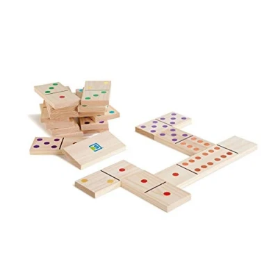 Image de Buitenspeel ga278 jeu de dominos avec 28 en bois