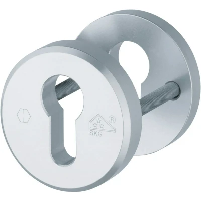 Afbeelding van Hoppe veiligheidsrozet afgerond aluminium F1 SKG***