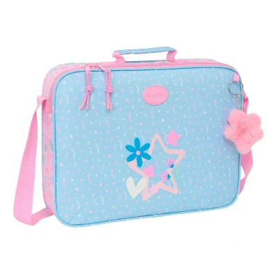 Afbeelding van Schooltas BlackFit8 Smile Roze Licht Blauw 38 x 28 6 cm