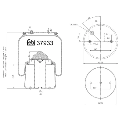 Afbeelding van Febi Bilstein Veerbalg 37933
