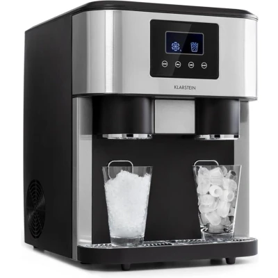 Afbeelding van Eiszeit Crush ijsblokjesmachine 2 formaten crushed ice zilver