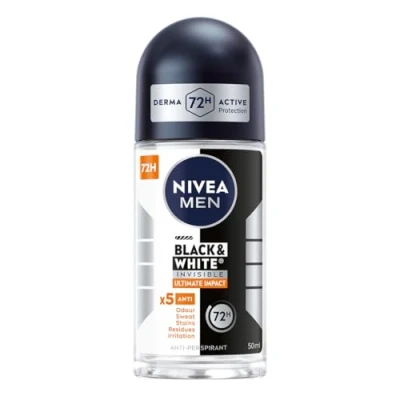 Afbeelding van Nivea Men Black&amp;white Invisible Ultimate Impact Antyperspirant W Kulce 50ml (m)