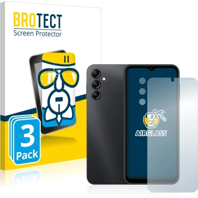 Afbeelding van BROTECT Screenprotector voor Samsung Galaxy A14 5G (Voor+Camera) Folie Beschermfolie Beschermglas transparant (3 Stuks)
