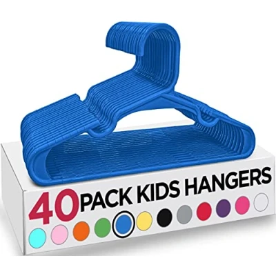 Afbeelding van Utopia Home Plastic Kinderen Hangers voor Kleding 40 stuks Baby kleerhangers Verpleegster &amp; Kast Duurzame Slanke Ruimtebesparende Kleuterhangers Zuigelingenhangers