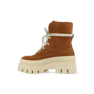 Afbeelding van Bronx Eviann Snowboots, Dames, Maat: 40, Brown Veloursleer