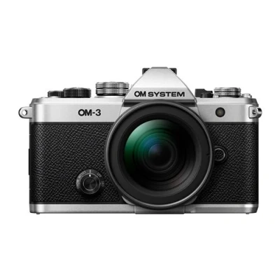 Image de Appareil photo hybride OM System 3 Argent + Objectif M.Zuiko Digital 12 45 mm