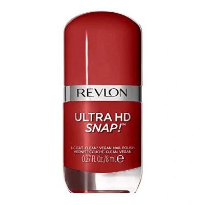 Image de Revlon, Ultra Hd Snap, VernisàOngles 100 pourcentage Vegan, 78 d&#039;Ingrédients d&#039;Origine Naturelle, Formule Intense, Brillante et Fortifiante, N014 Red And Real, 8 Ml